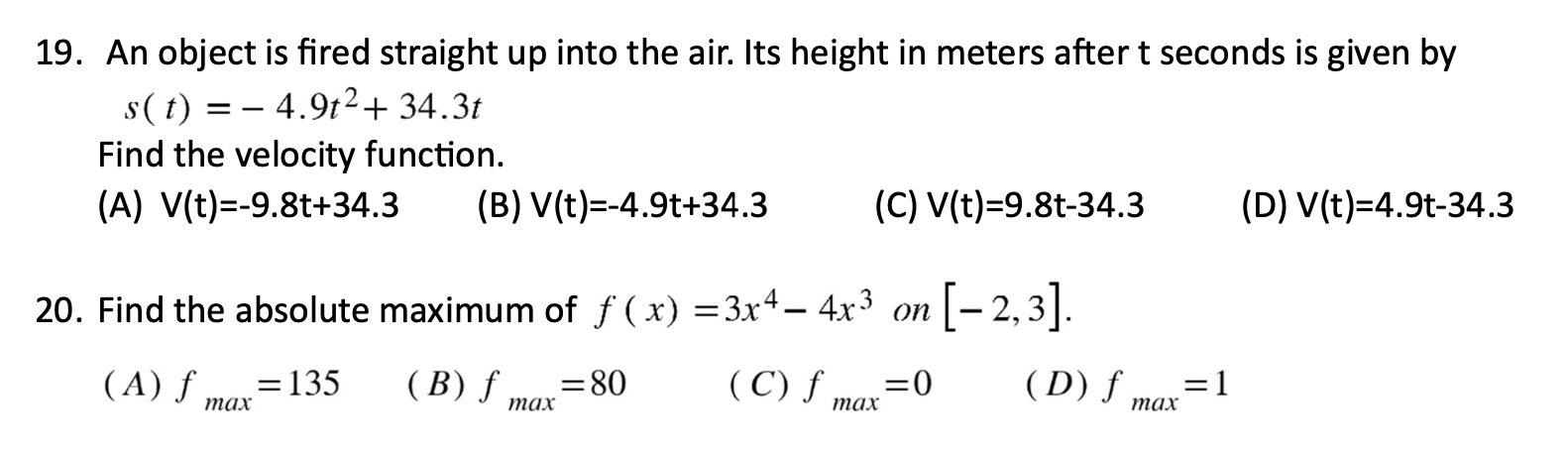 Solved Read each statement and choose the best response to | Chegg.com