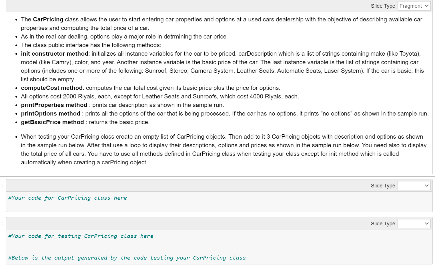 Solved 2 Classes • A class describes objects with the same | Chegg.com