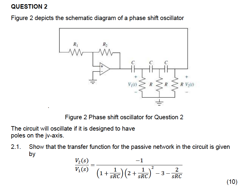 Solved QUESTION 2 Figure 2 depicts the schematic diagram of | Chegg.com