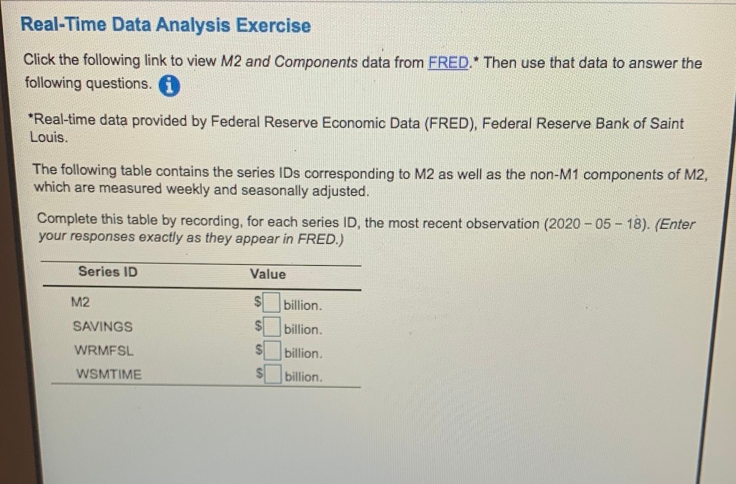 Solved Real-Time Data Analysis Exercise Click the following | Chegg.com
