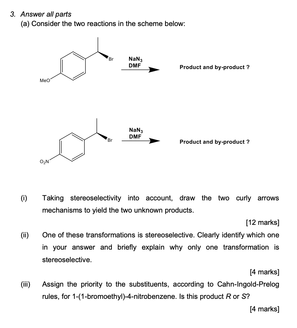 Solved 3. Answer All Parts (a) Consider The Two Reactions In | Chegg.com