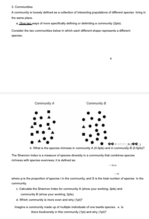 Solved 3. Communities A Community Is Loosely Defined As A | Chegg.com