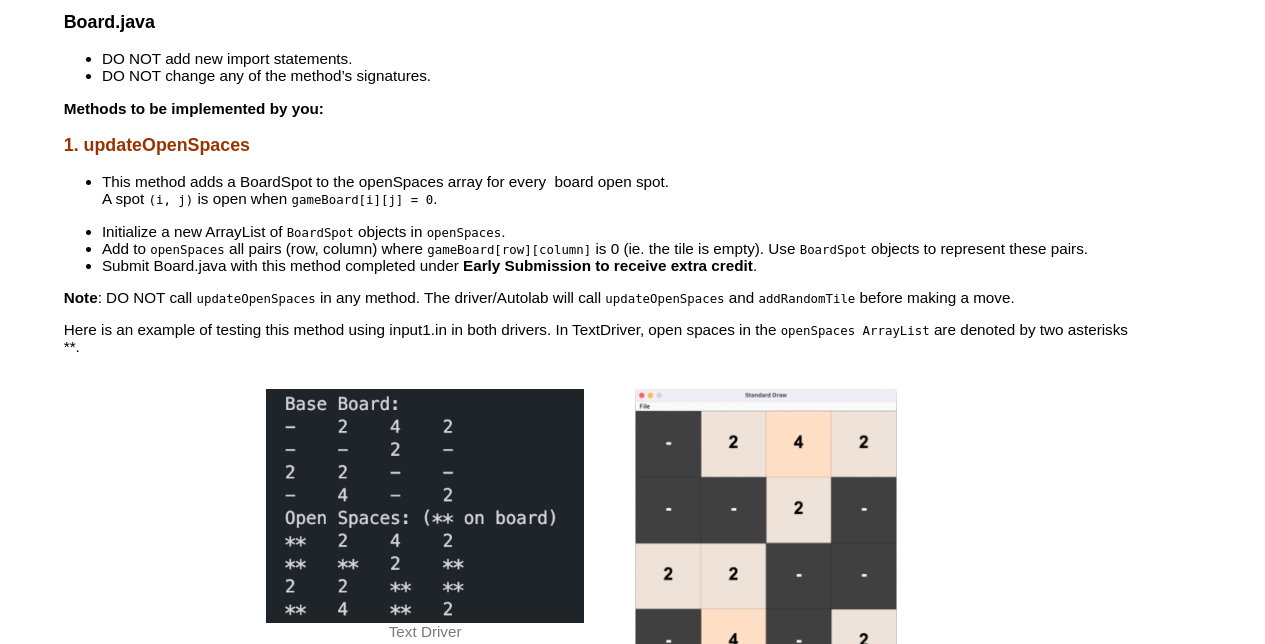 Solved Overview of files provided We provide two drivers | Chegg.com