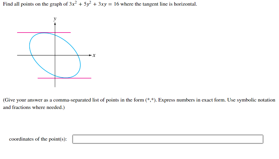 solved-find-all-points-on-the-graph-of-3x2-5y2-3xy-16-where-chegg