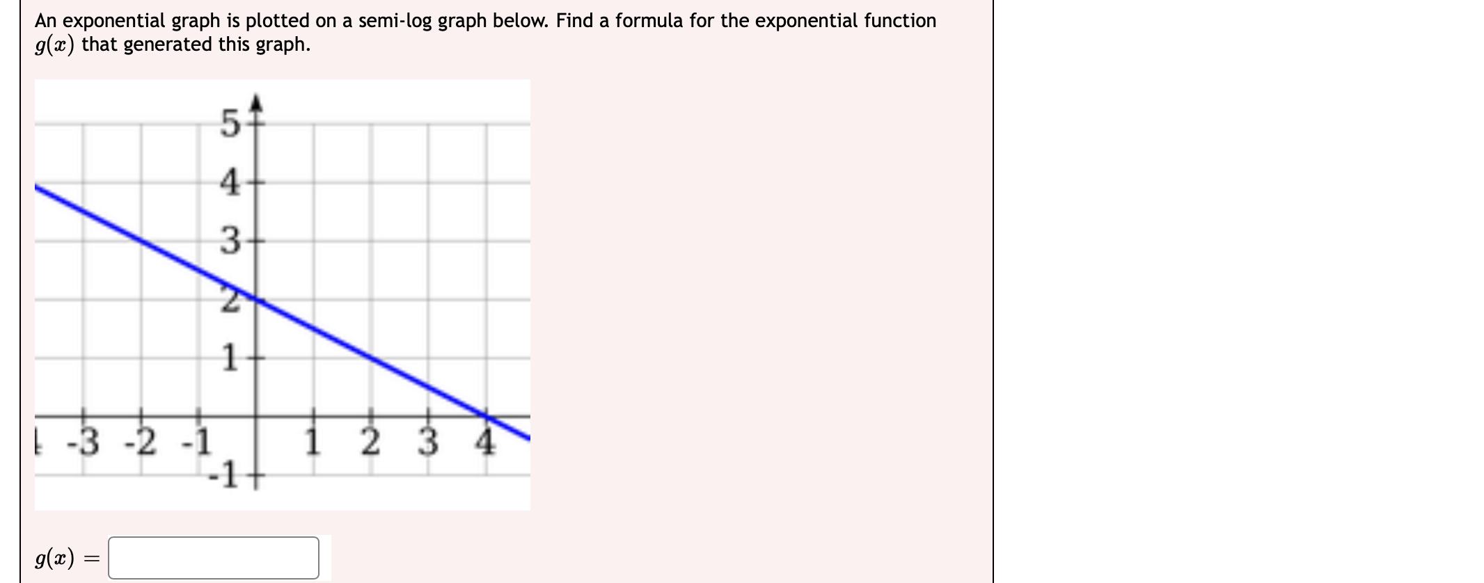 solved-an-exponential-graph-is-plotted-on-a-semi-log-graph-chegg