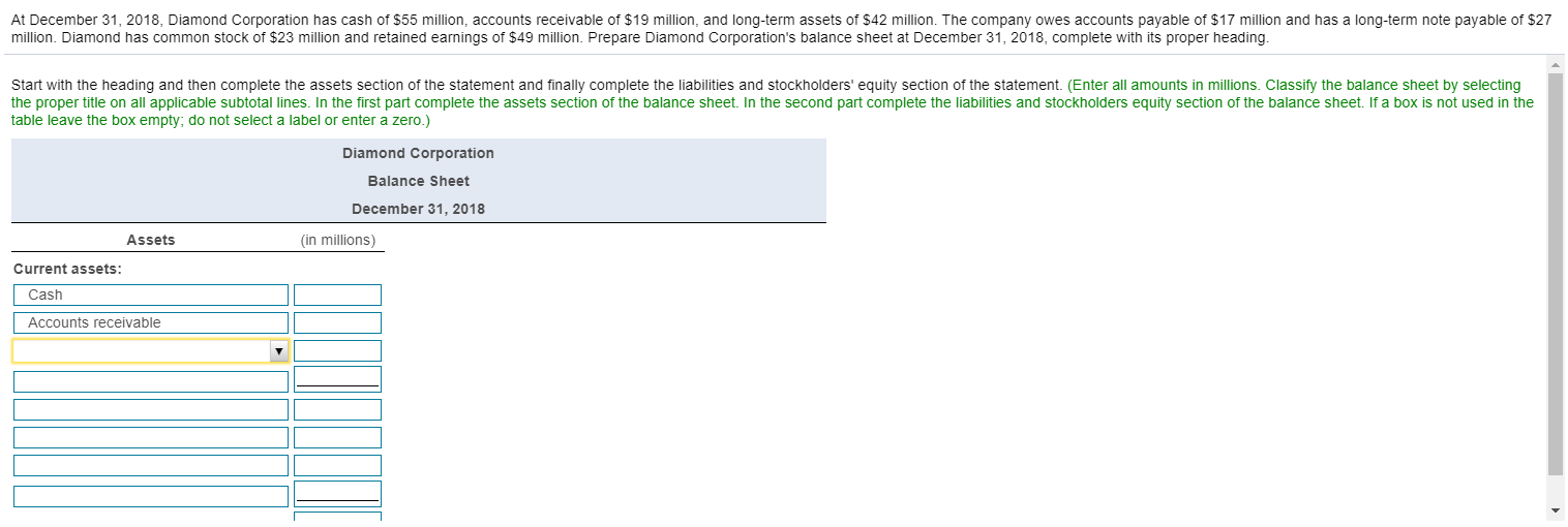 solved-at-december-31-2018-diamond-corporation-has-cash-of-chegg