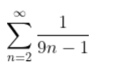 1 9n – 1 n=2