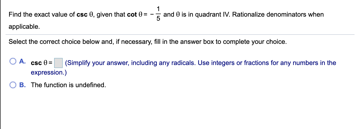 Solved Identify the quadrant(s) of an angle 0 that satisfies | Chegg.com