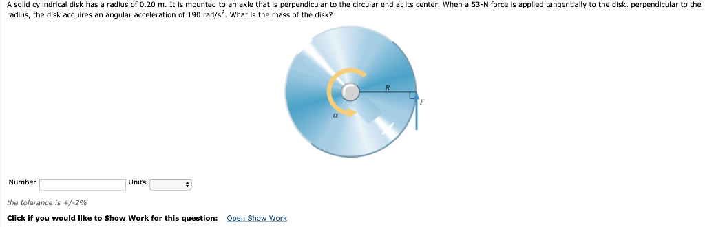 Solved A solid disk rotates in the horizontal plane at an | Chegg.com