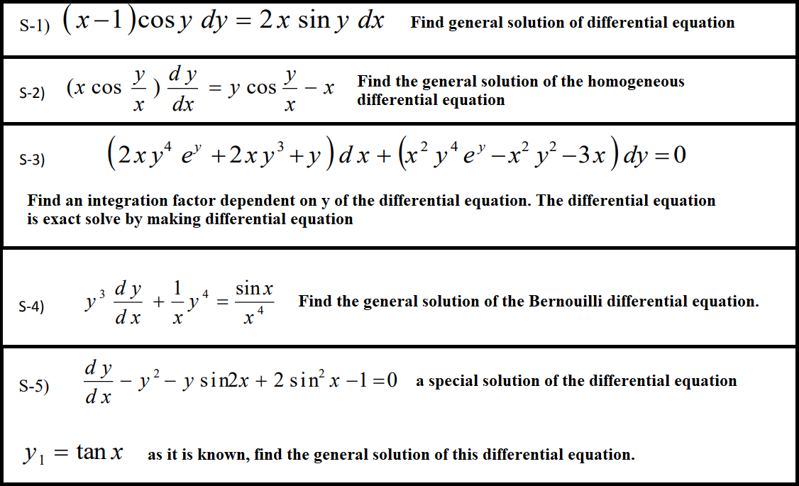 Solved S-1) (x-1)cos y dy = 2 x sin y dx Find general | Chegg.com