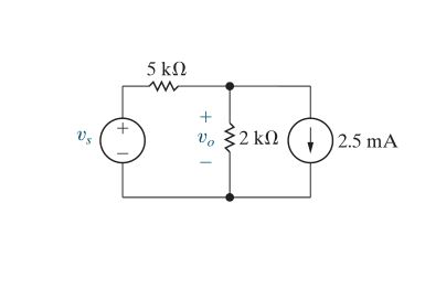 Solved Consider the circuit given in the figure. Take Vs =