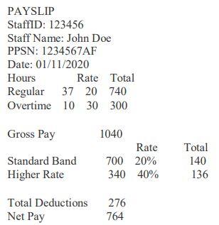 Using python programming language to make a payslip by taking a data from txt file. Employees.txt...