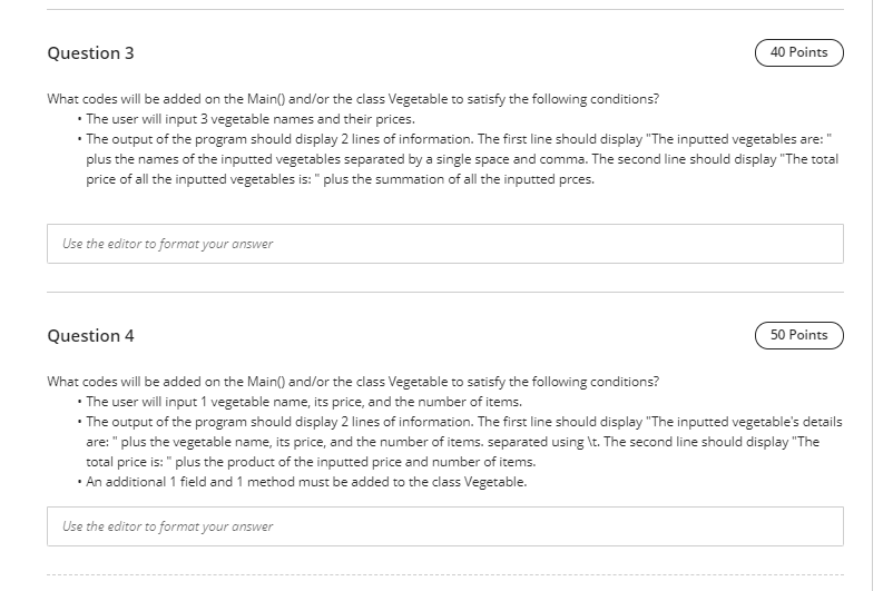 Solved Test Content For all the questions below, kindly | Chegg.com