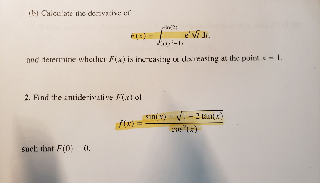 Solved please help me solve these two questions. I have done | Chegg.com