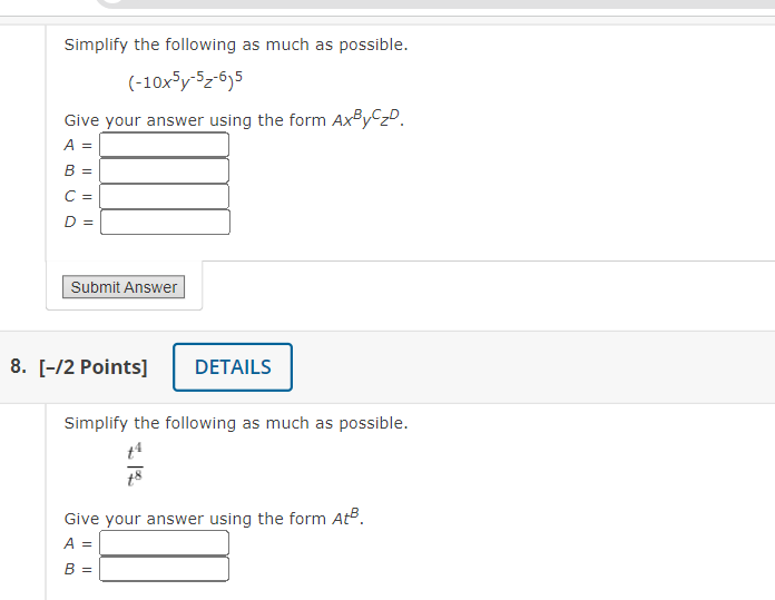 Solved Simplify The Following As Much As | Chegg.com