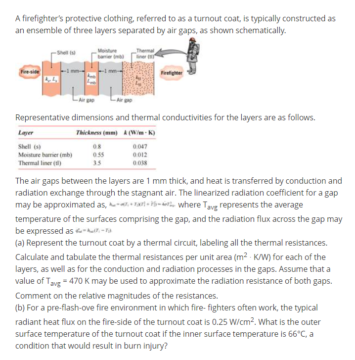 Solved A firefighter's protective clothing, referred to as a