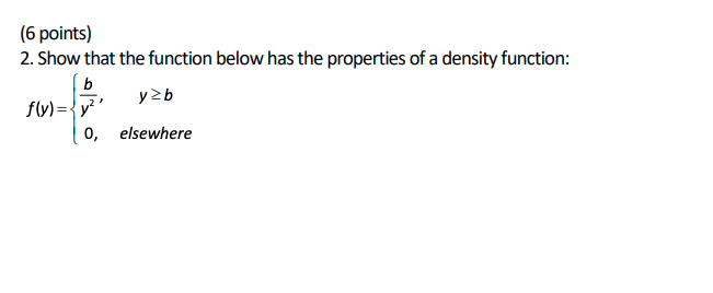 Solved Show that the function below has the properties of a | Chegg.com