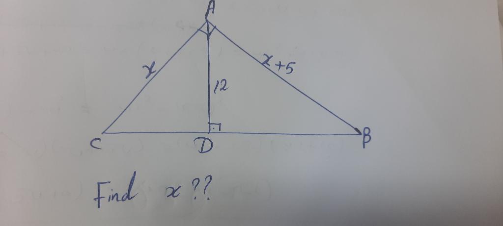 Solved Find x ?? | Chegg.com