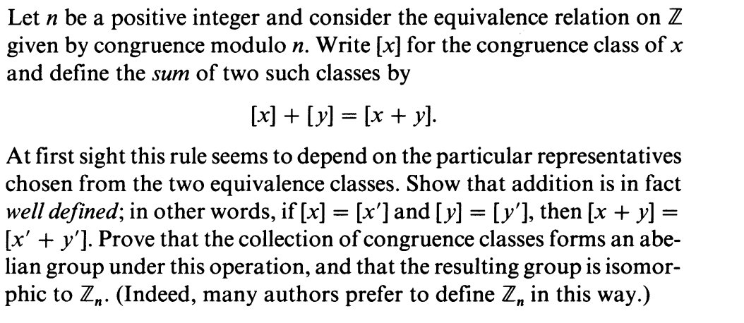 Solved Let n be a positive integer and consider the | Chegg.com