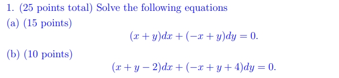 Solved ( 25 ﻿points total) ﻿Solve the following | Chegg.com