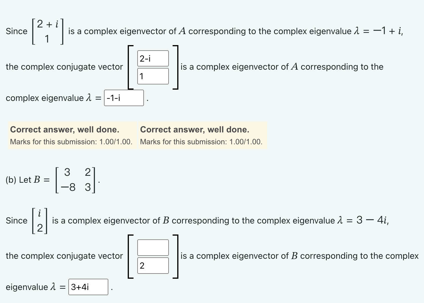 Solved In the case that A is a real n×n matrix, there is a | Chegg.com