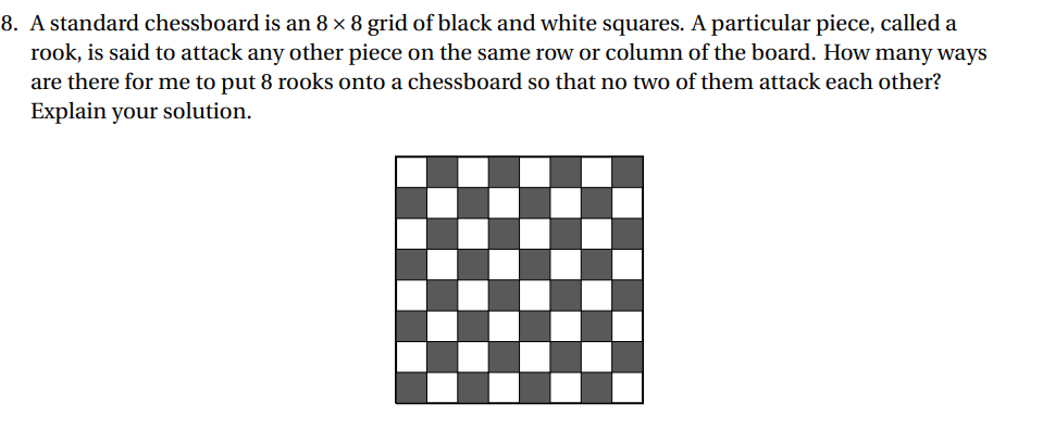 8 Rooks on a Chessboard