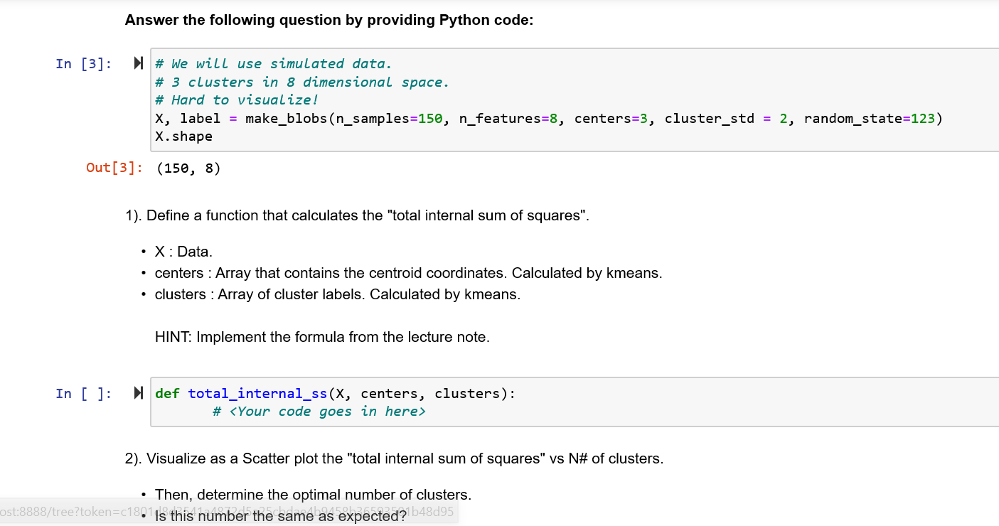 Solved Answer The Following Question By Providing Python | Chegg.com