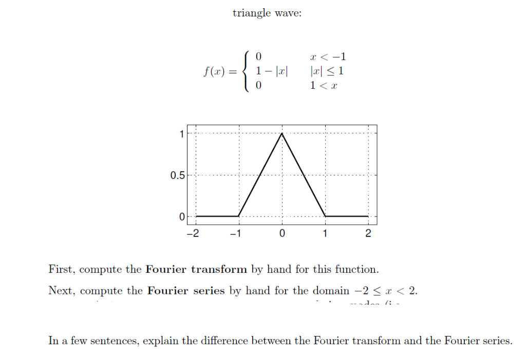 Math Triangle Wave Solved triangle wave: 0 0 1 | Chegg.com