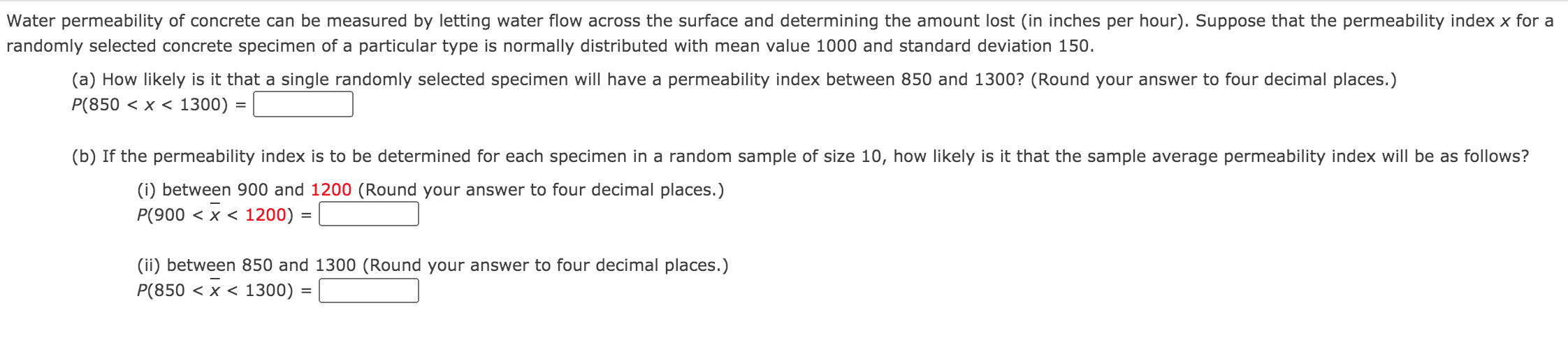 Solved Water permeability of concrete can be measured by | Chegg.com