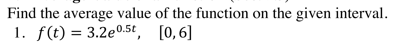 Solved Find The Average Value Of The Function On The Given | Chegg.com