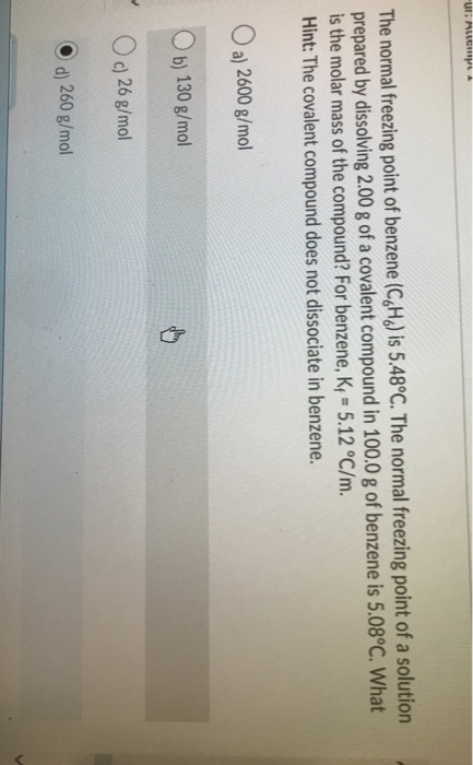 solved-the-normal-freezing-point-of-benzene-ch-is-5-48-c-chegg