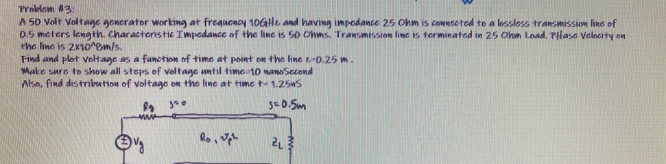 Solved Problem #3: A SO Volt voltage generator working at | Chegg.com