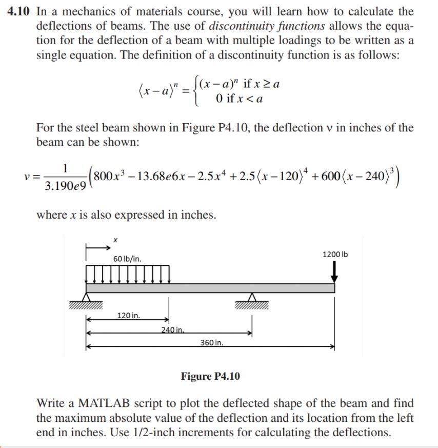 Solved 4.10 In a mechanics of materials course, you will | Chegg.com
