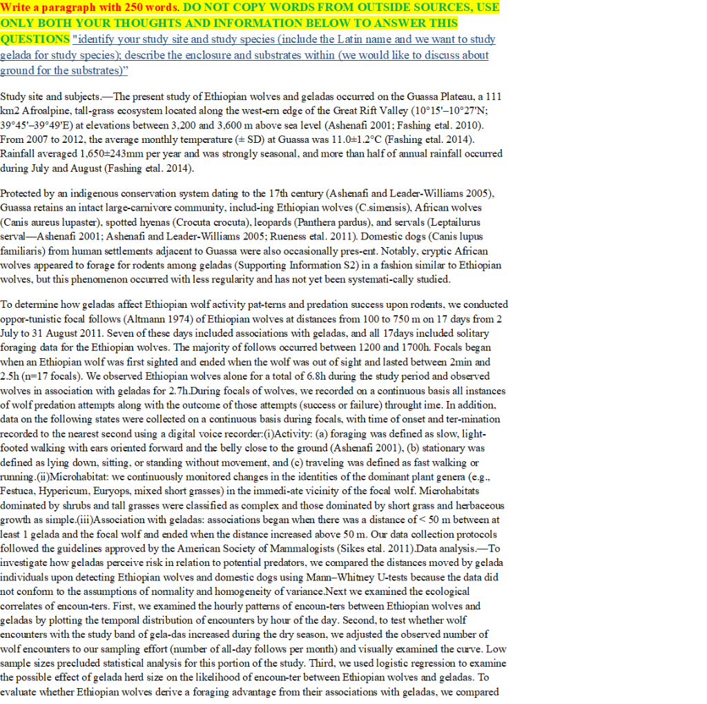Write a paragraph with 250 words. DO NOT COPY WORDS | Chegg.com
