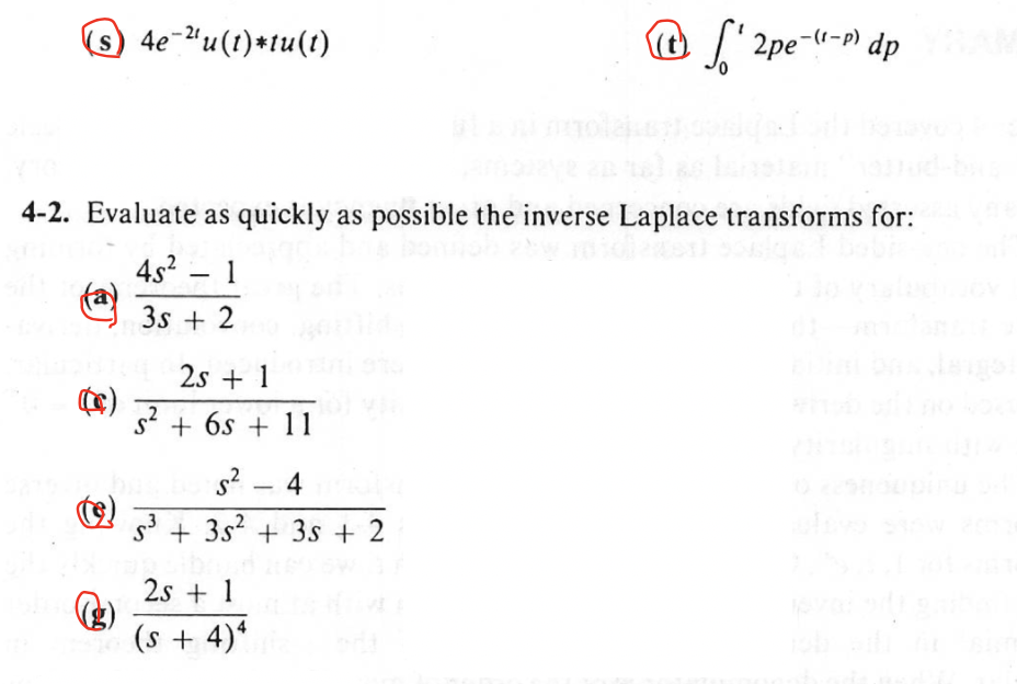 Solved ped 4-2. Evaluate as quickly as possible the inverse | Chegg.com