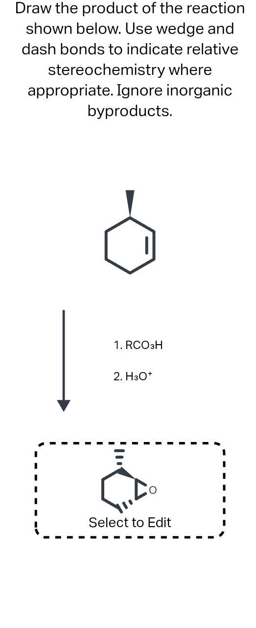 Solved Draw the product of the reaction Draw the starting | Chegg.com