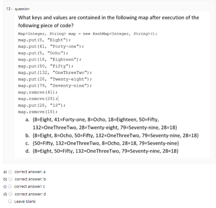 php map keys and values