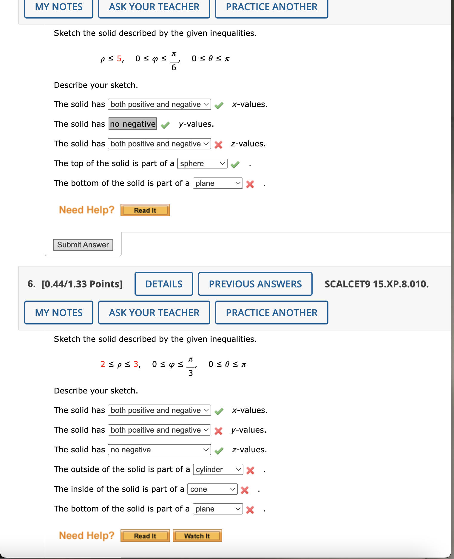 Solved Sketch the solid described by the given inequalities. | Chegg.com