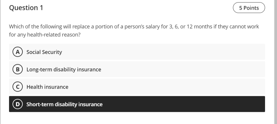 Solved Which Of The Following Will Replace A Portion Of A Chegg