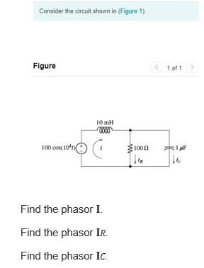Solved Consider The Circuit Shown In Figure 1 Figure 1 Of Chegg Solved Consider The Circuit Shown In Figure 1 Figure 1 Of Chegg