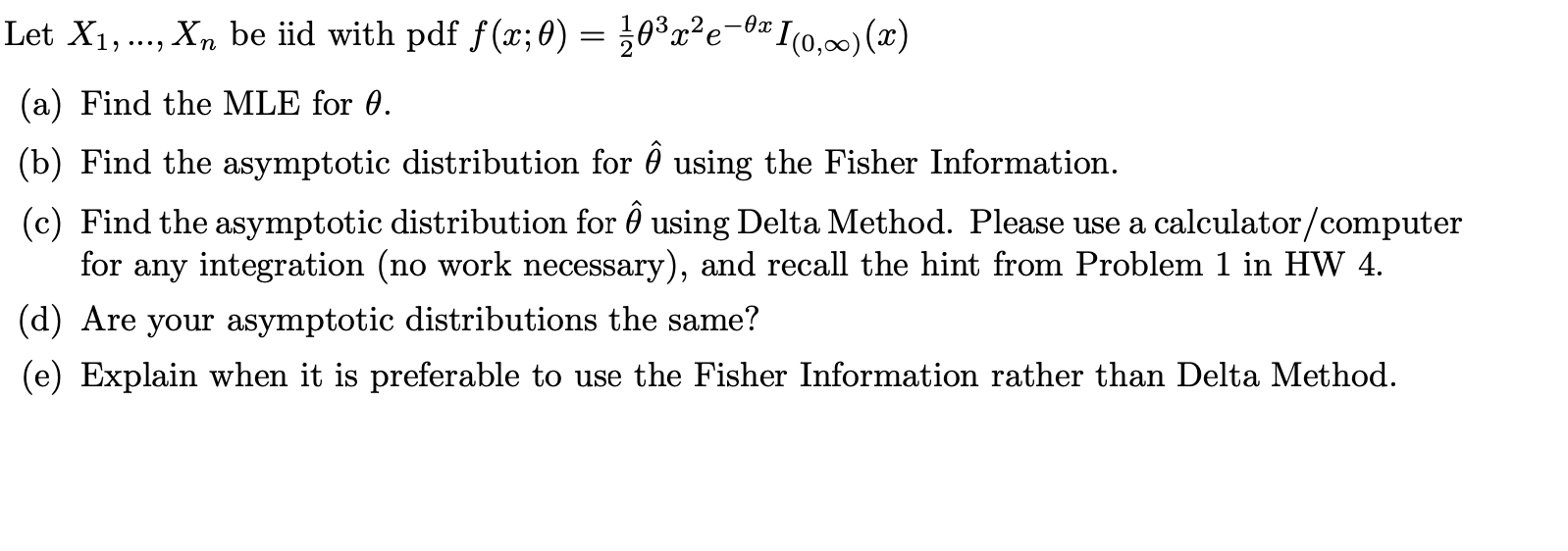 Let X1 X Be Iid With Pdf F X 0 3r E 6 Chegg Com