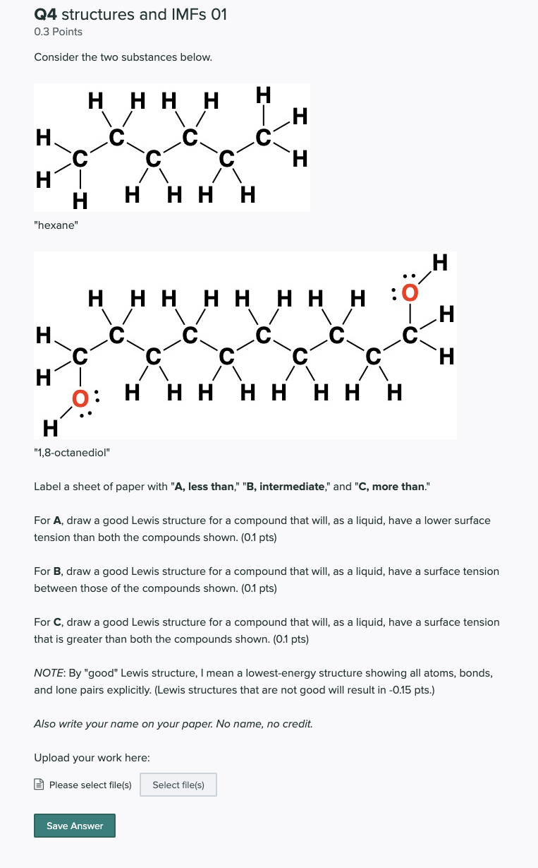 Q4 Structures And Imfs 01 0 3 Points Consider The Two Chegg Com