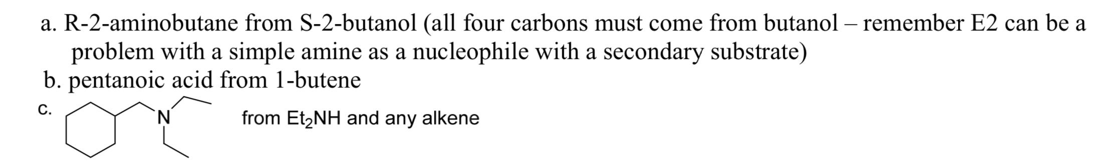 Suggest Synthetic Routes To The Following Using The | Chegg.com