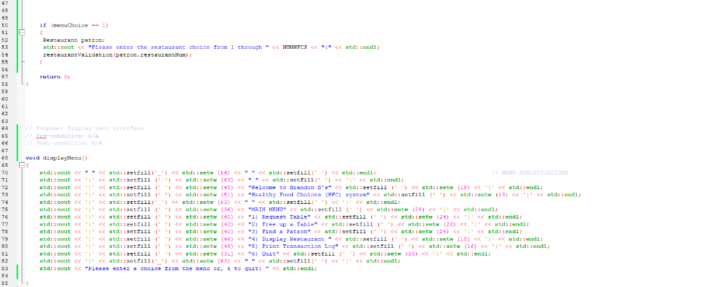 C++ Program Help There is an error in my code | Chegg.com