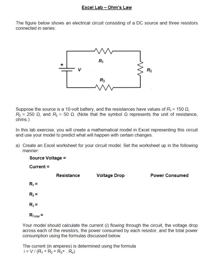 Physical Science Worksheet Ohms Law Answers - A Worksheet Blog