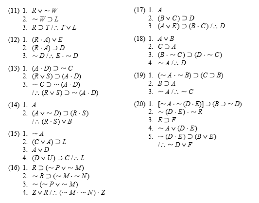 Solved Exercise 4 5 Use The Eight Implicational Argument Chegg Com