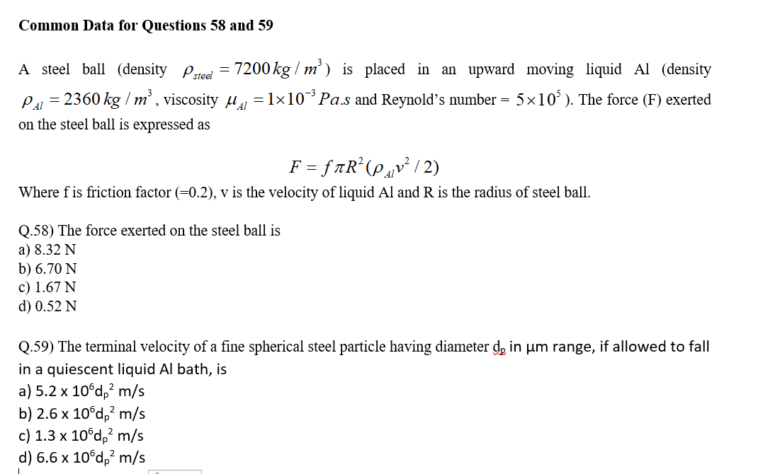 Density of deals steel ball