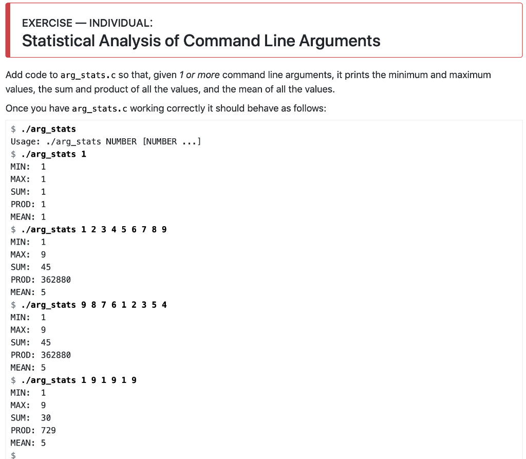 Statistical Argument Example Solved EXERCISE — INDIVIDUAL: Statistical Analysis of | Chegg.com