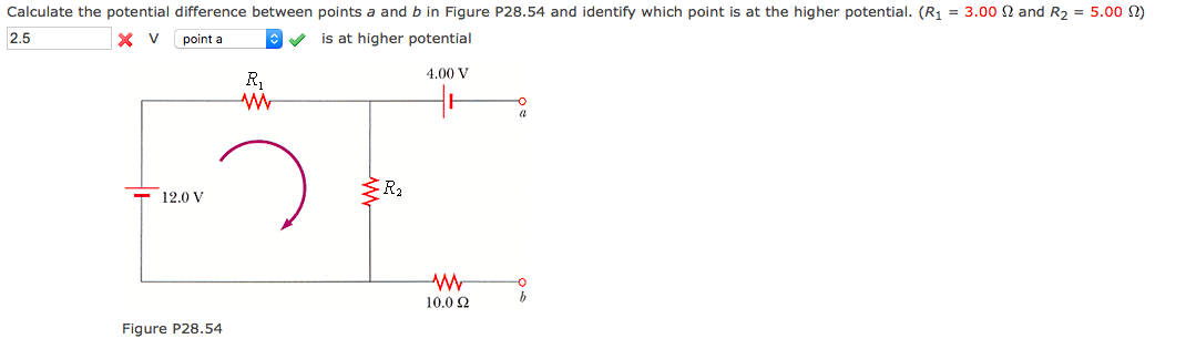 Solved Calculate The Potential Difference Between Points A | Chegg.com