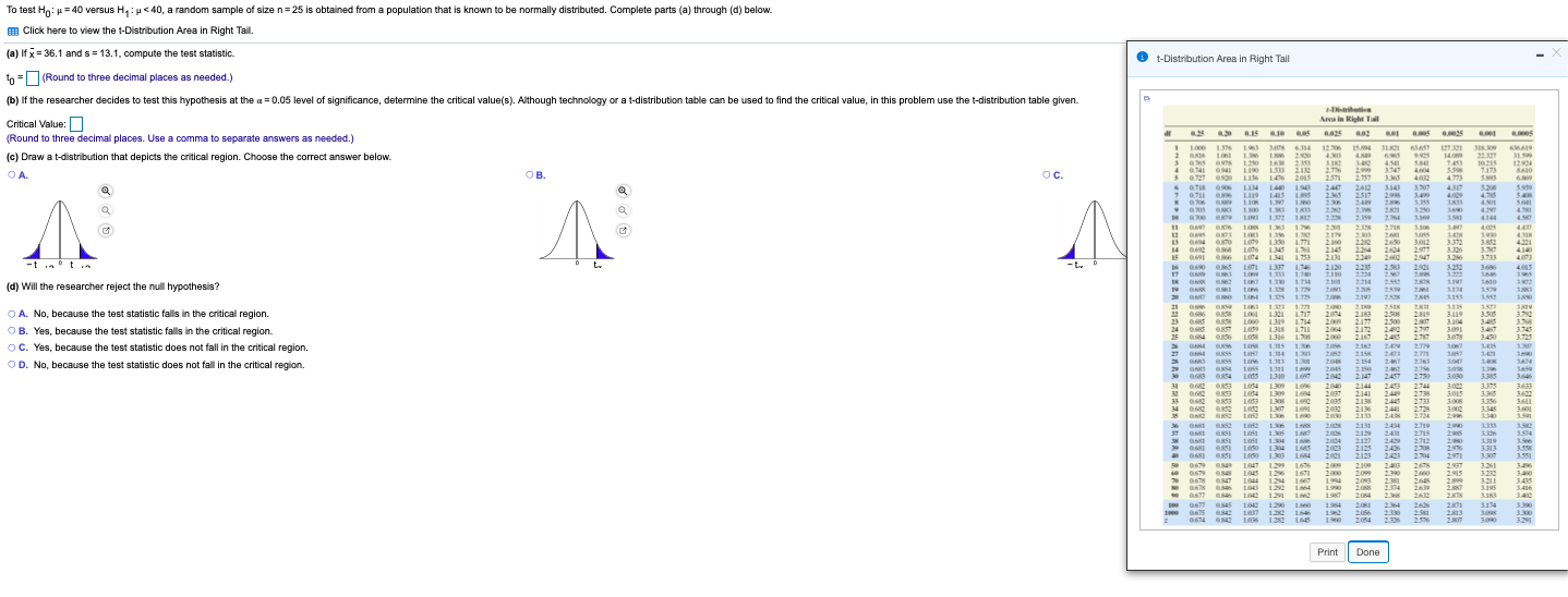 SOLVED: In testing H0: p = .40 vs. H1: p â‰ .40, a sample